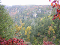 gorge below the main falls