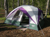 front of my tent