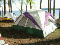 back of my tent
