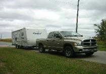 Great shot of my truck and camper